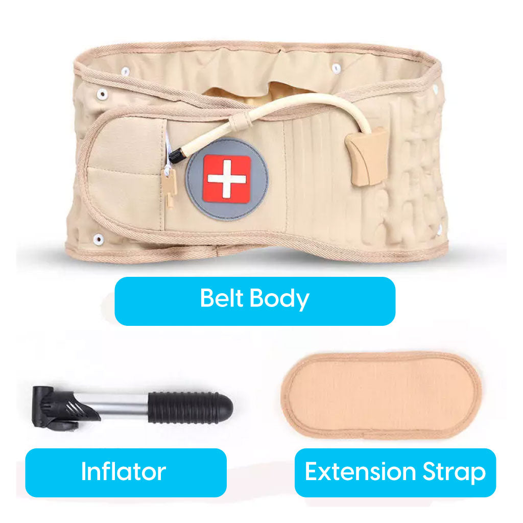 Ceinture Gonflable De Traction Respirant Et De Compression Réglable Pour Les Douleurs Lombaires