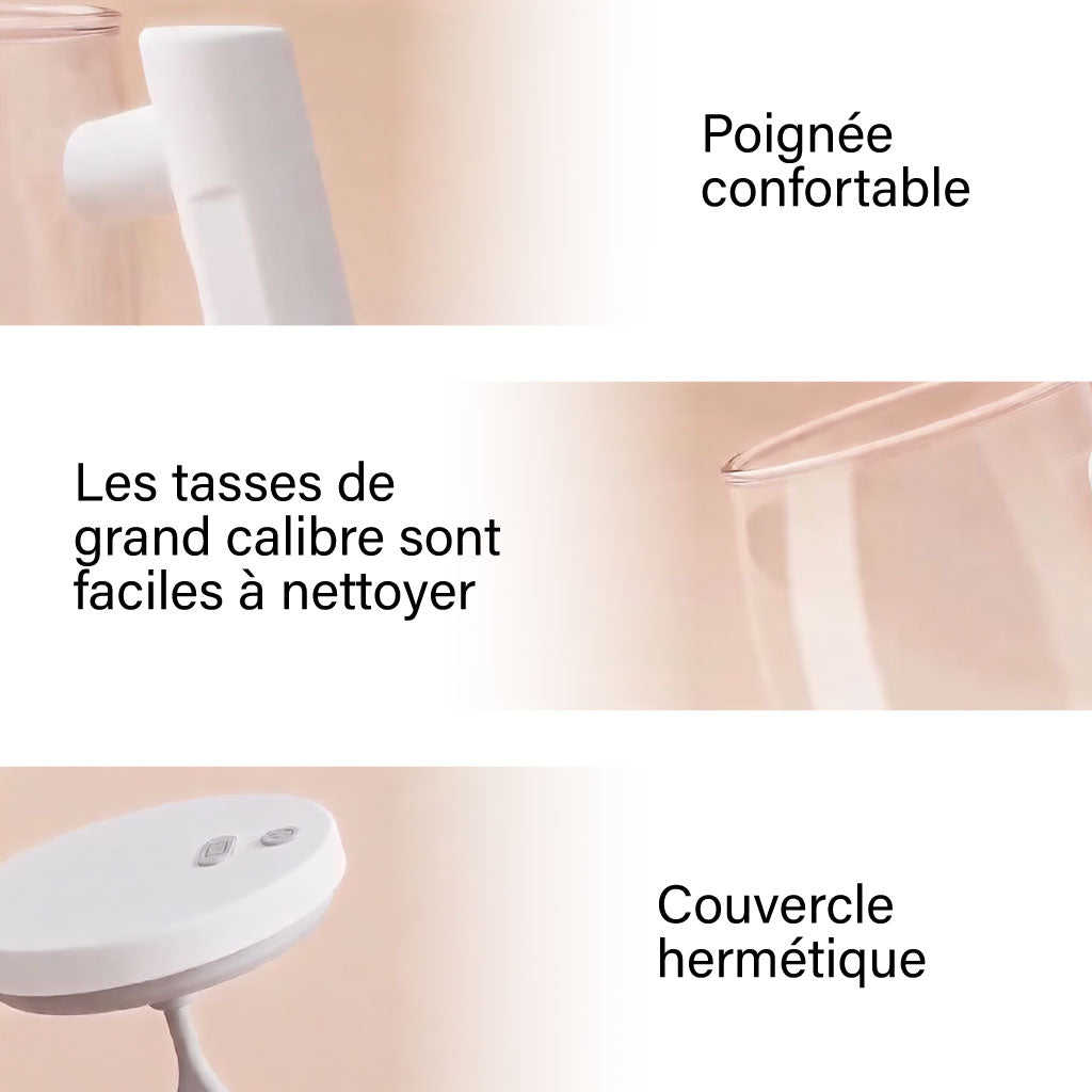 Verre Mélangeur Électrique Magnétique – Mélange Automatique Sans Cuillère