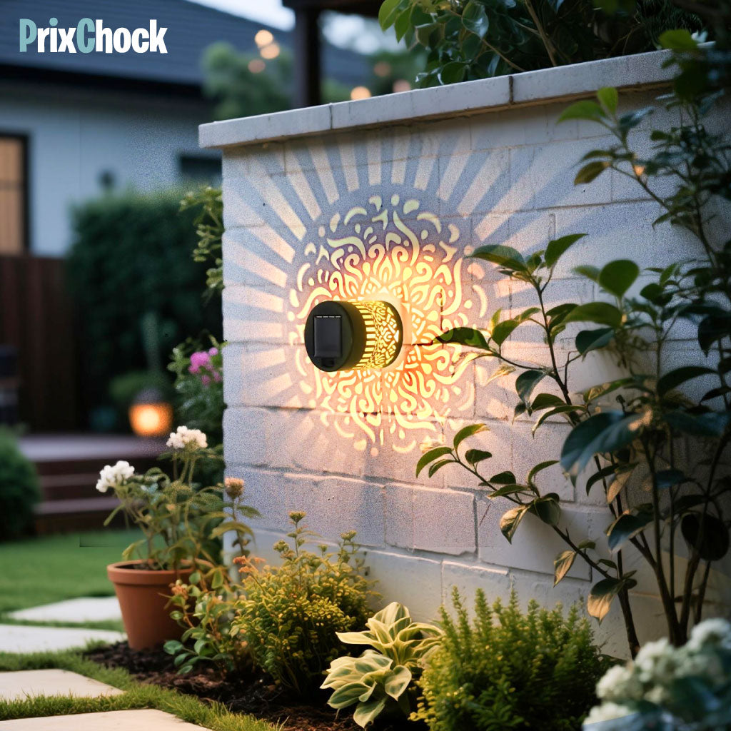 Lampe Solaire Décorative à Motifs Lumineux