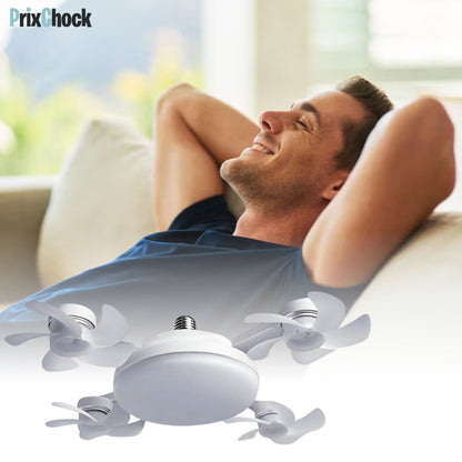 Lampe LED avec Ventilateur Pliable Télécommandée