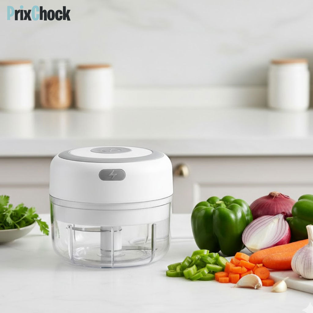 Hachoir Multifonction Rechargeable – Compact, Puissant et Prêt à Tout