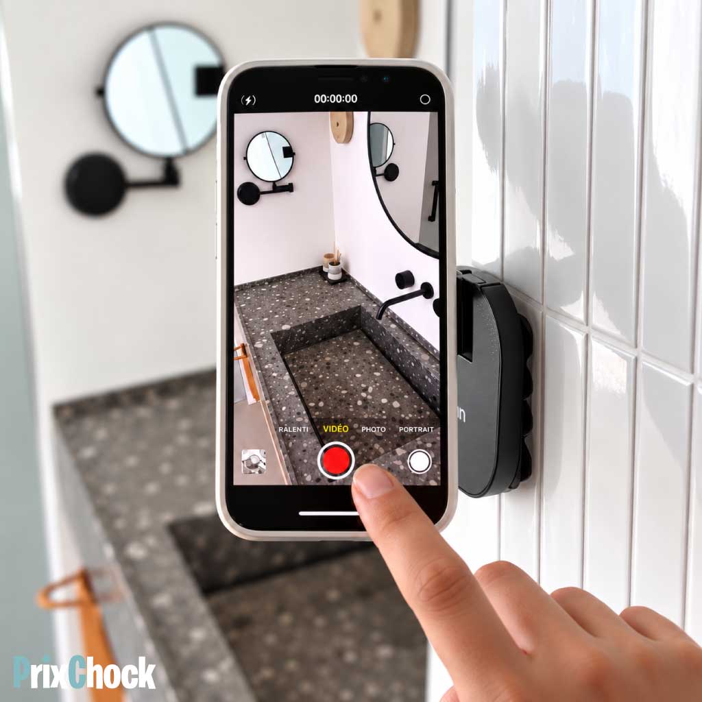 MagFold 360 – Support Téléphone Magnétique à Ventouse Pliable