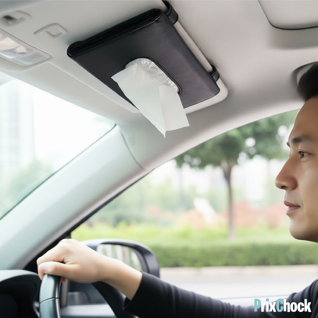 Distributeur de Mouchoirs pour Voiture – Accès Rapide & Design Élégant