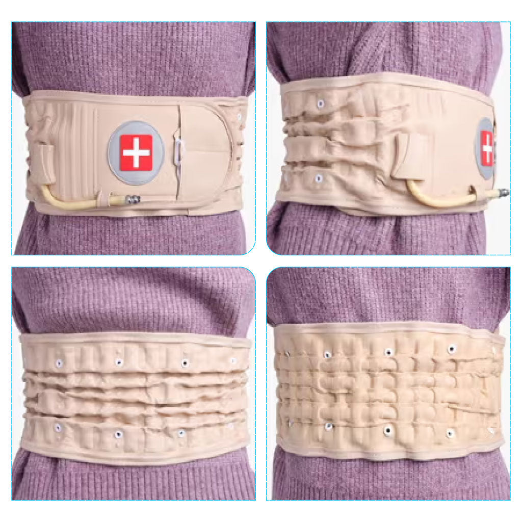 Ceinture Gonflable De Traction Respirant Et De Compression Réglable Pour Les Douleurs Lombaires