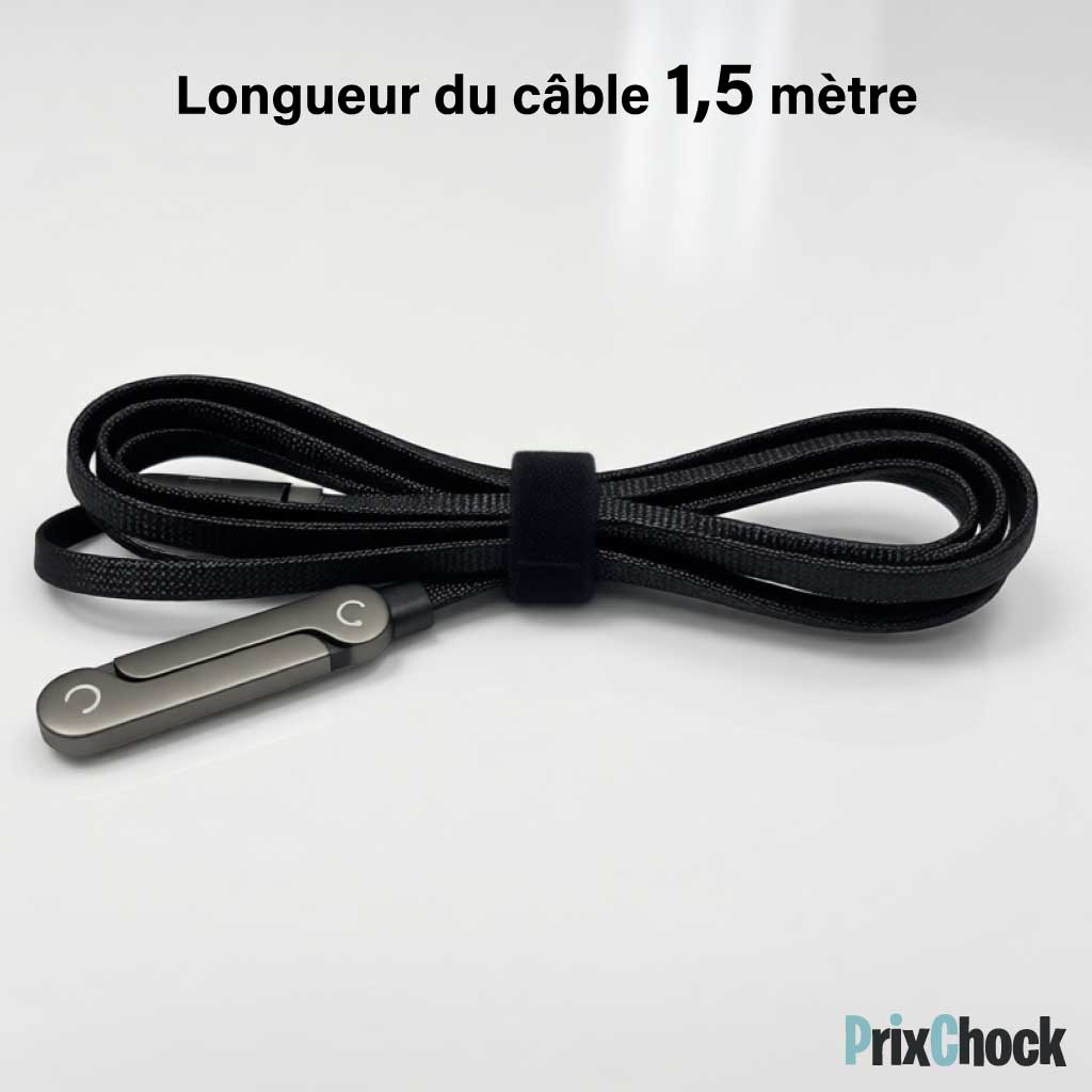 Câble de Charge avec Support Téléphone