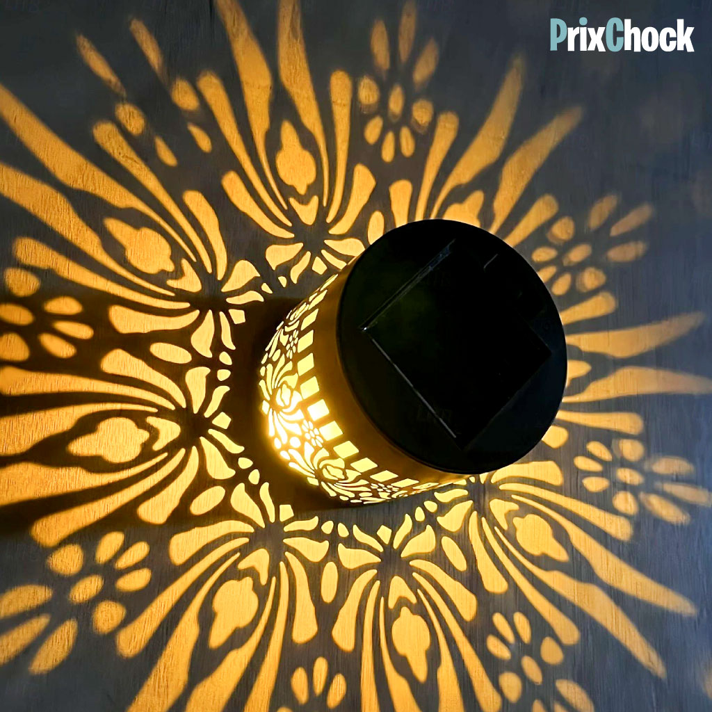 Lampe Solaire Décorative à Motifs Lumineux