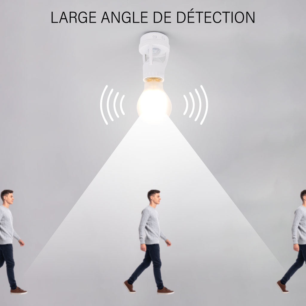 Douille Lampe avec Détecteur de Mouvement