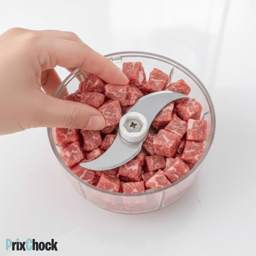 Hachoir Multifonction Rechargeable – Compact, Puissant et Prêt à Tout