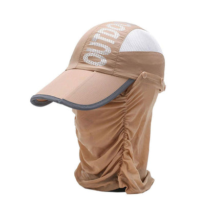 Chapeau De Soleil Anti-uv Léger Et Respirant Avec Protection Visage Et Cou – Protection Totale Contre Le Soleil