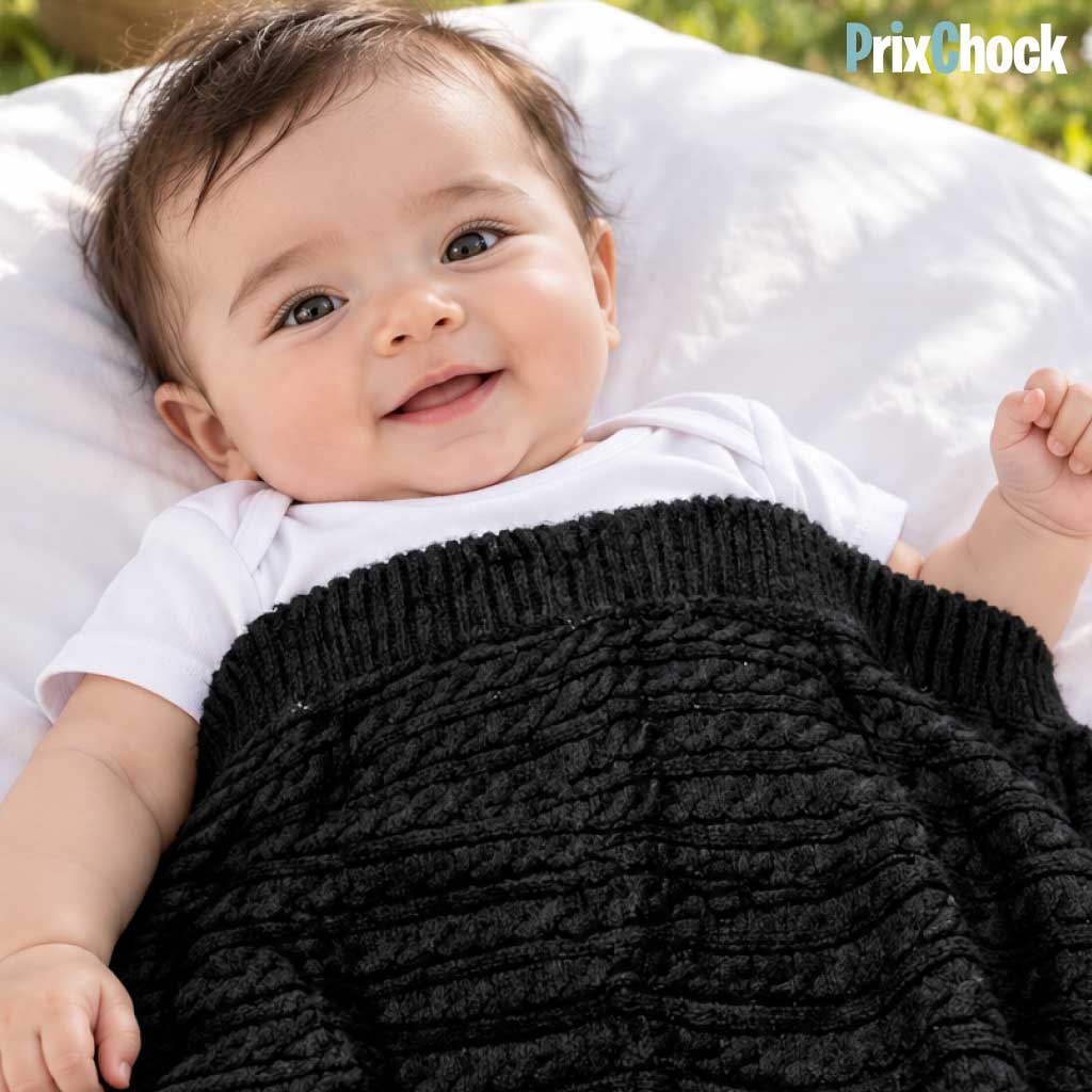 DouxBébé – Nid d’Ange Tricoté, Douceur et Chaleur pour Bébé