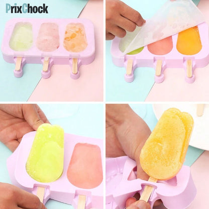 Kit Moules à Glace Réutilisables – Créez Vos Propres Glaces Maison !