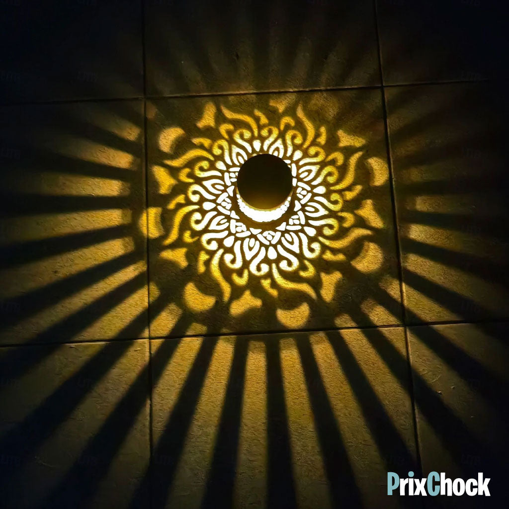 Lampe Solaire Décorative à Motifs Lumineux