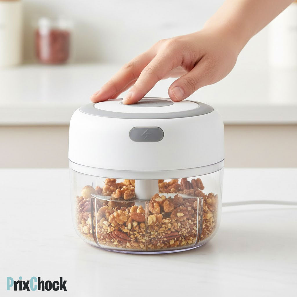 Hachoir Multifonction Rechargeable – Compact, Puissant et Prêt à Tout