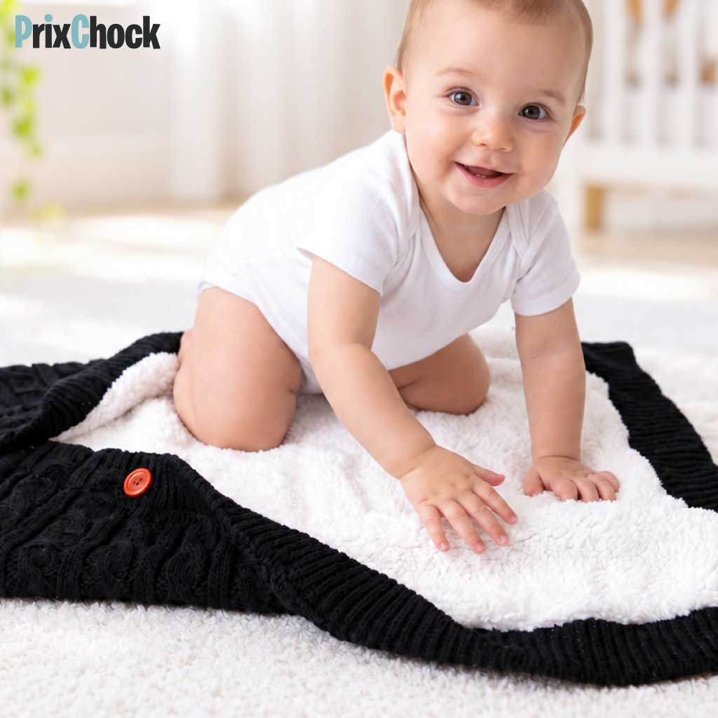DouxBébé – Nid d’Ange Tricoté, Douceur et Chaleur pour Bébé