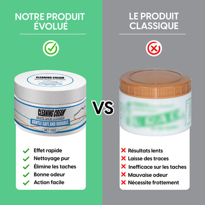Crème Nettoyante Magique Pour Chaussures Avec Éponge Intégrée