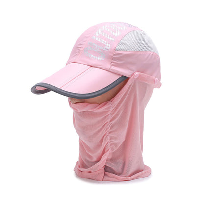 Chapeau De Soleil Anti-uv Léger Et Respirant Avec Protection Visage Et Cou – Protection Totale Contre Le Soleil