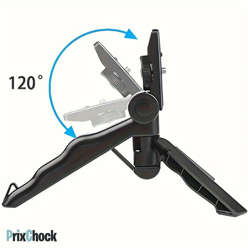 Tripod De Vlog 5-en-1 : Micro, LED, Trépied, Support Téléphone & Télécommande