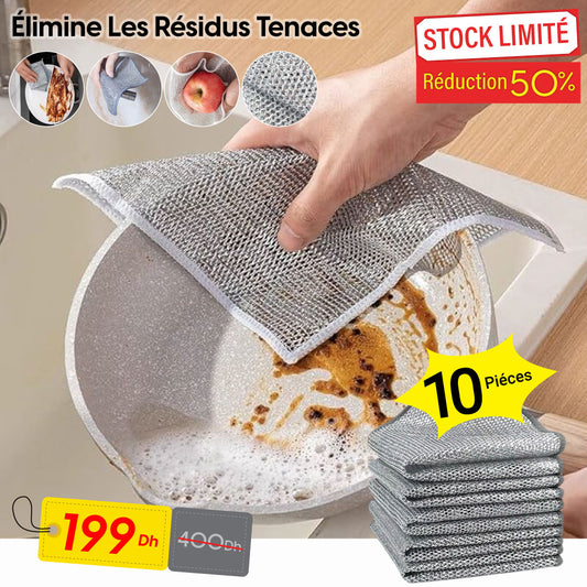 Chiffons de Nettoyage Miracle en Fil Tissé – L'outil Polyvalent pour Cuisine et Maison