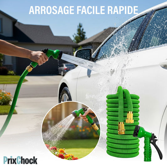 Tuyau d’Arrosage Extensible – Pratique & Gain de Place