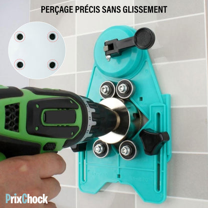 Kit Forets Diamantés avec Guide de Perçage
