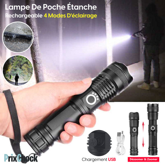 Lampe de poche super lumineuse pour tous amateurs d'aventure.