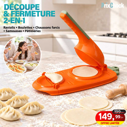 Presse à Raviolis 2-en-1 : Pâte et Façonnage