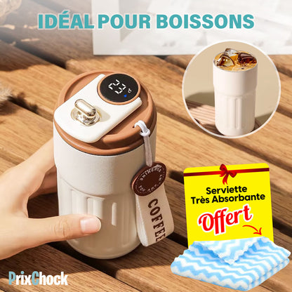 Tasse Isotherme avec Affichage LED – Température Parfaite, Élégance au Quotidien