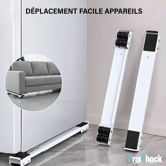 Kit de Déplacement pour Meubles – Barre + Roulettes