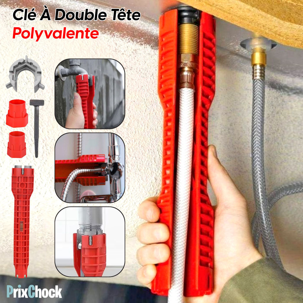 Clé À Douille Multi Fonctionnelle Et Polyvalente À Double Tête.