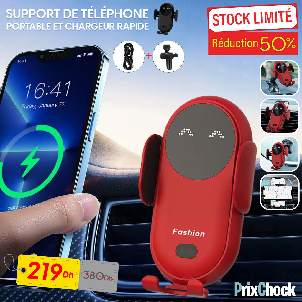 Smart Support Téléphone Sans Fil – Recharge Et Confort En Conduite