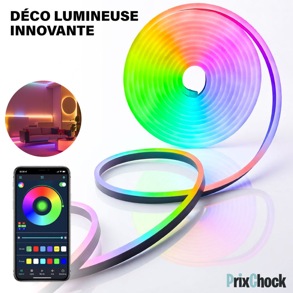 LED Flexible RGB – Éclairage Déco Intelligent – PrixChock