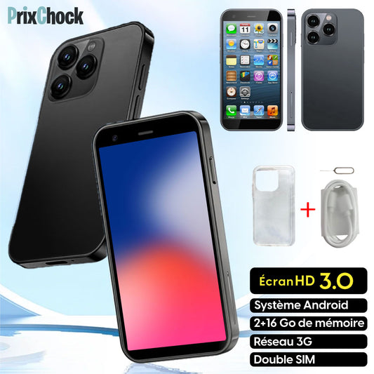 Mini Smartphone Inspiration iPhone – Design Stylé & Format Ultra-Pratique