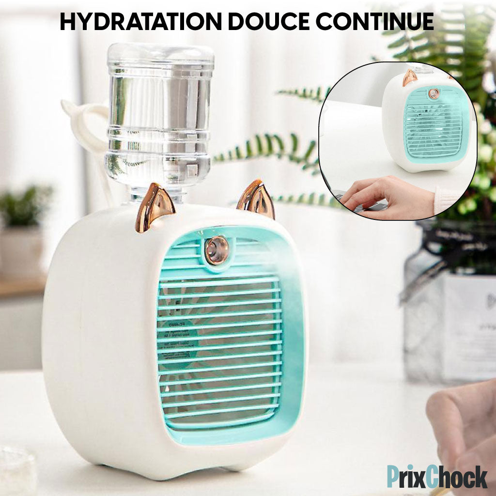 Humidificateur Ventilateur En Forme De Chat – Fraîcheur et Style pour Ton Espace !