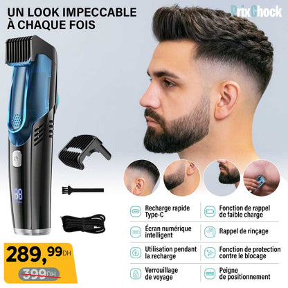 Tondeuse Rechargeable avec Aspirateur Intégré