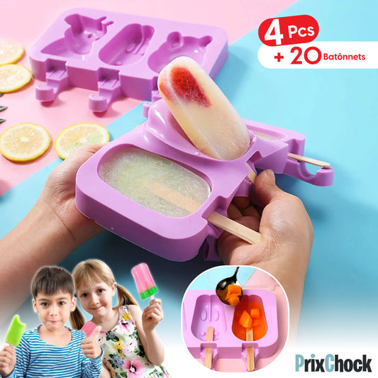 Kit Moules à Glace Réutilisables – Créez Vos Propres Glaces Maison !
