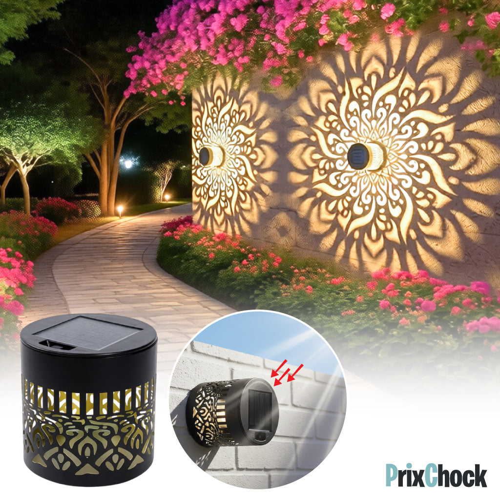 Lampe Solaire Décorative à Motifs Lumineux