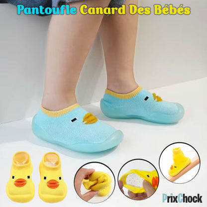 Chaussettes Bébé Antidérapantes Respirantes À Motif Canard Pour Des Premiers Pas Doux