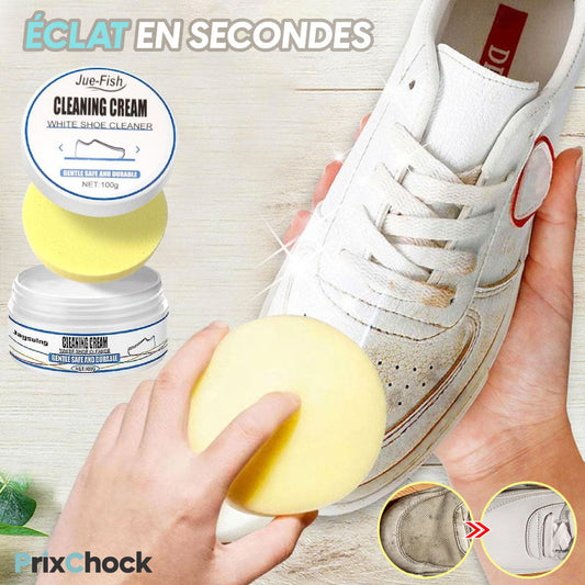 Crème Nettoyante Magique Pour Chaussures Avec Éponge Intégrée