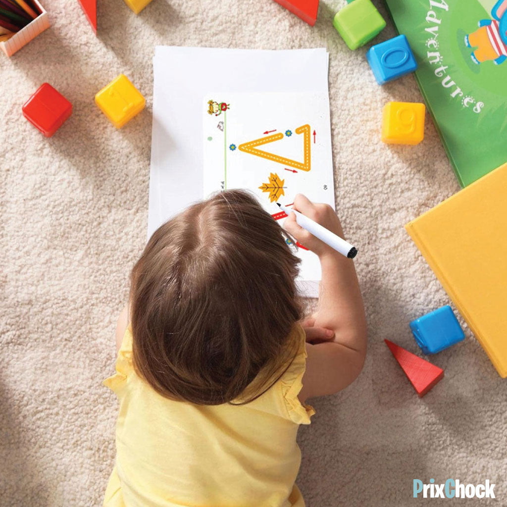 Livre d’Écriture Magique Pour Enfants : Apprentissage Ludique Et Sans Fin !