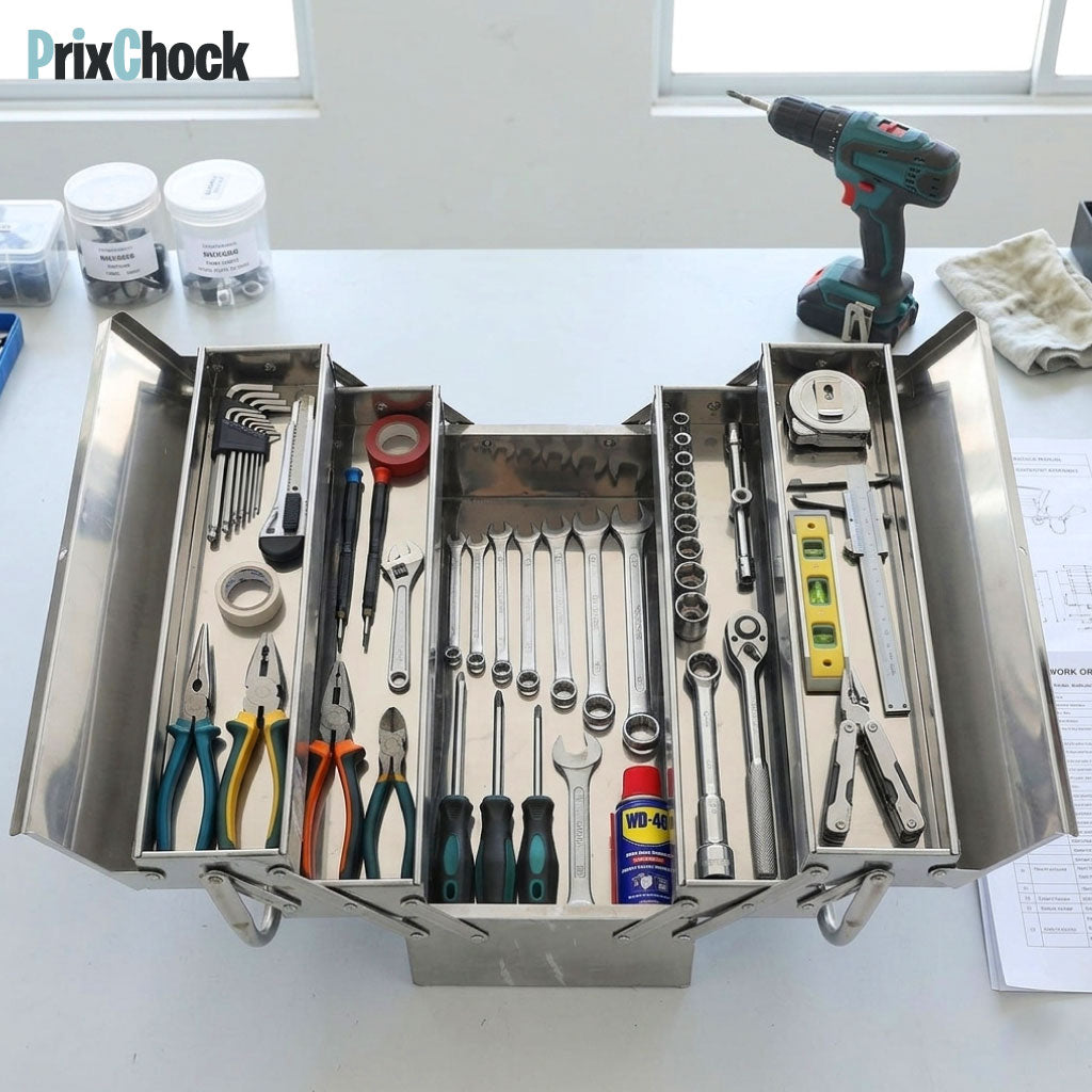 Boîte à Outils Métallique Pliante