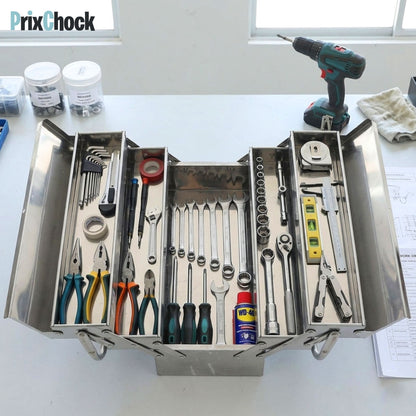 Boîte à Outils Métallique Pliante