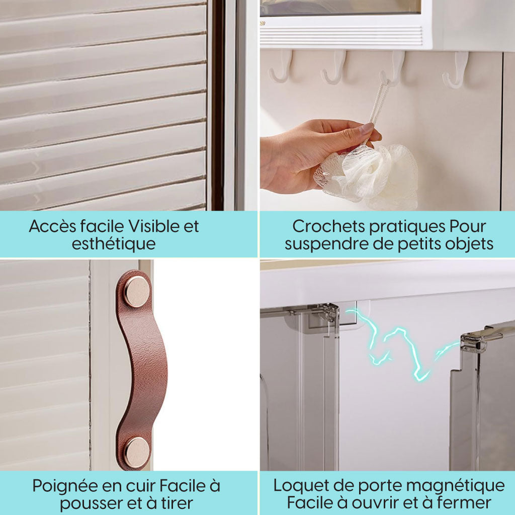 Organisateur Murale Multifonctionnelle Étanche Pour Cuisine Et Salle De Bain