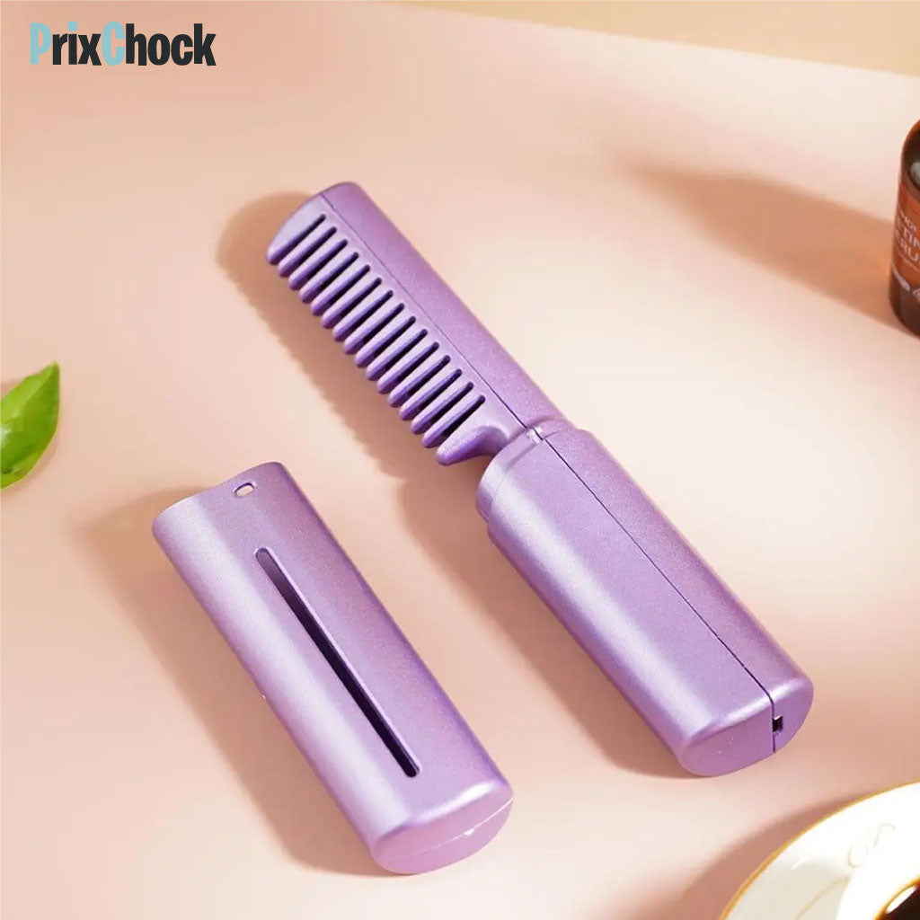 Brosse À Lisser Les Cheveux Sans Fil Rechargeable