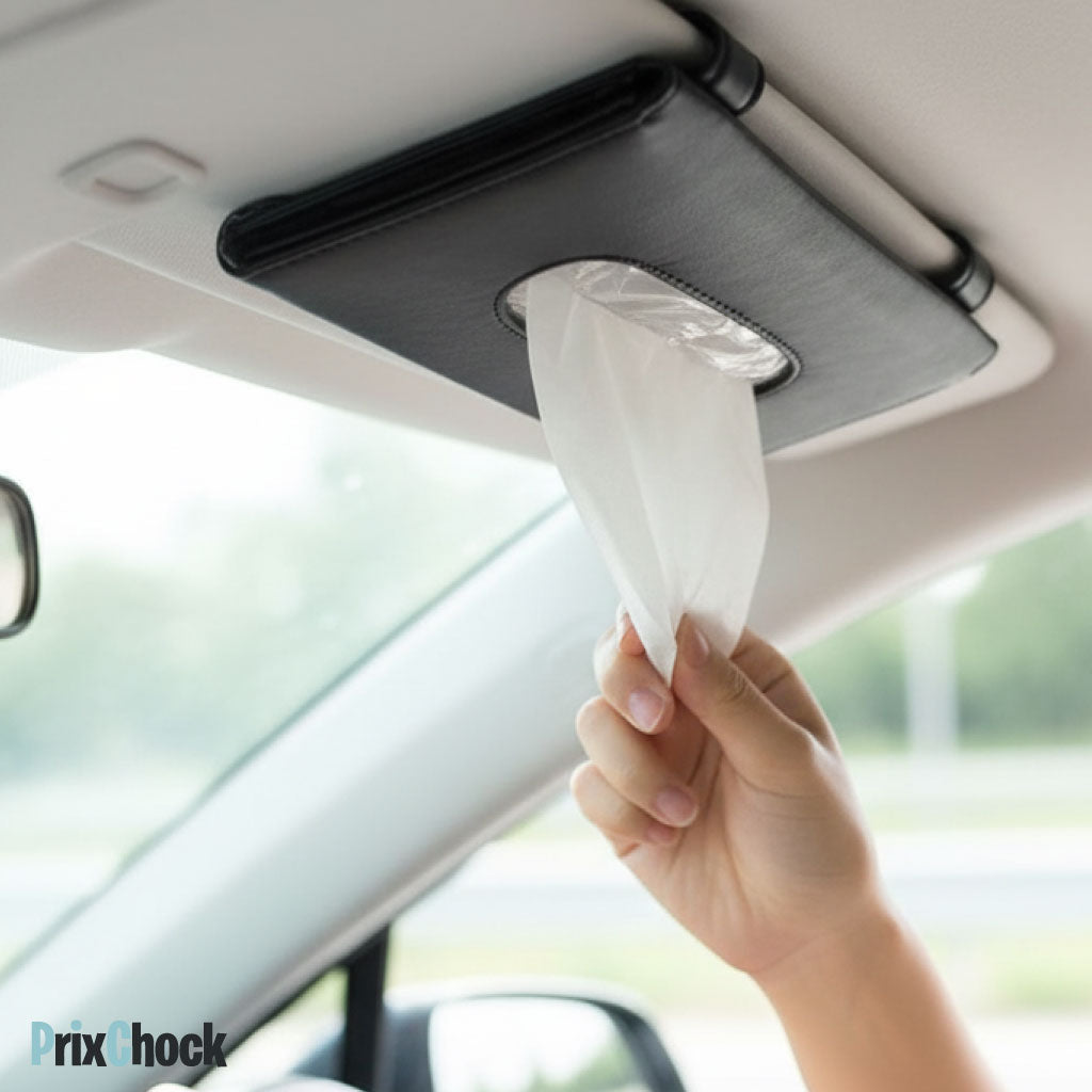 Distributeur de Mouchoirs pour Voiture – Accès Rapide & Design Élégant