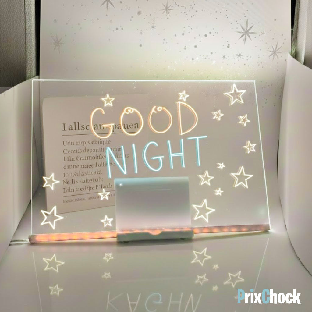 Tableau LED Transparent– Notes & Messages Lumineux