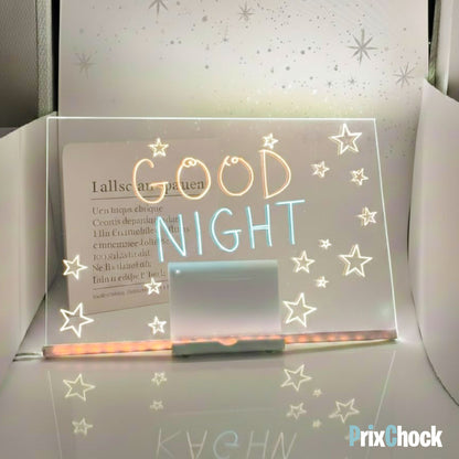 Tableau LED Transparent– Notes & Messages Lumineux