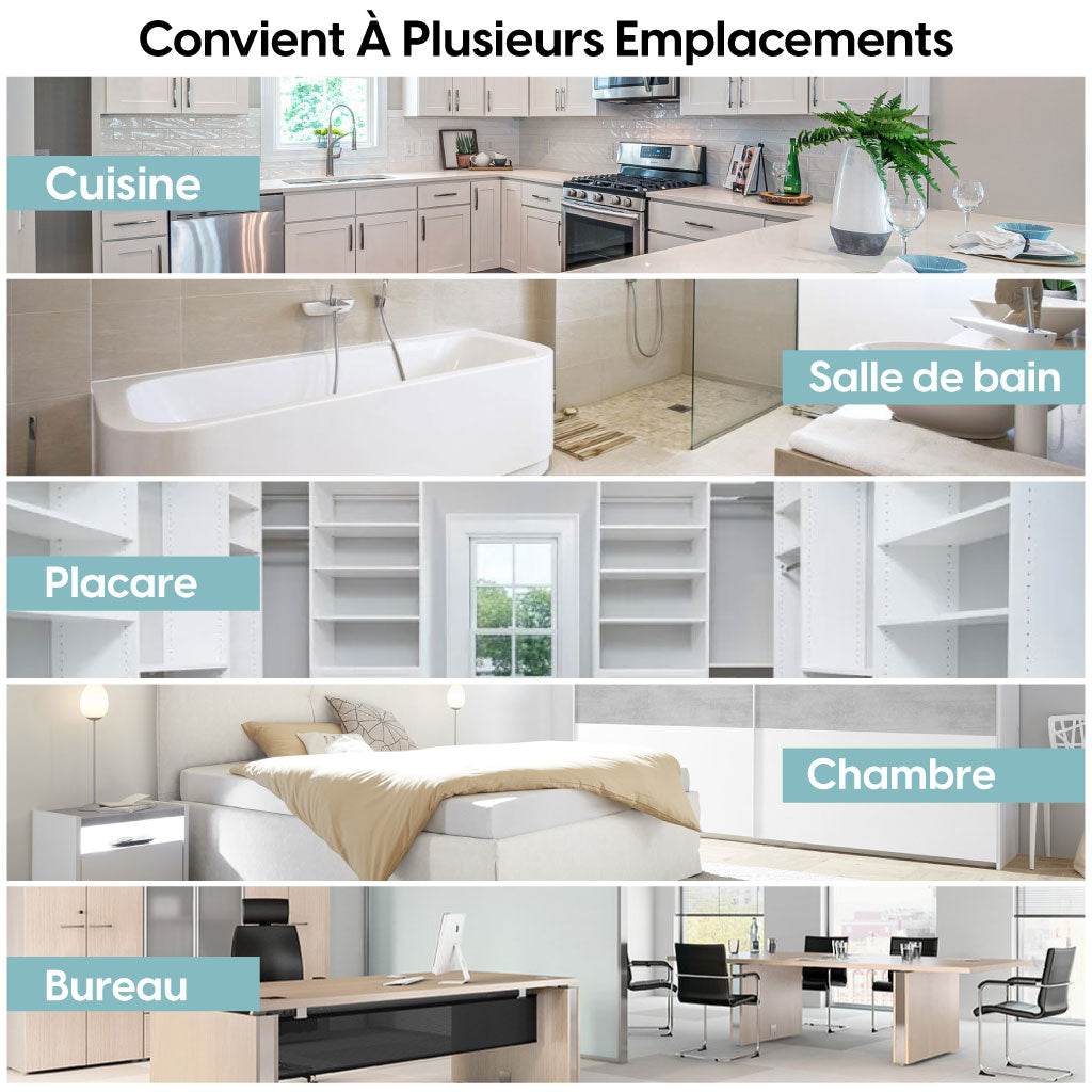 Crochets Muraux Adhésifs Ultra-Résistants – Fixation Sans Clous pour Cuisine, Salle de Bain & Bureau !