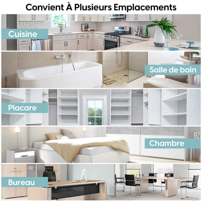 Crochets Muraux Adhésifs Ultra-Résistants – Fixation Sans Clous pour Cuisine, Salle de Bain & Bureau !