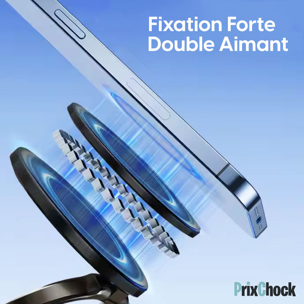 Support Téléphone Magnétique 360° à Ventouse – Fixation Solide & Angle Réglable à l’Infini !