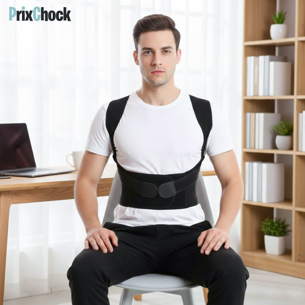 Correcteur De Posture Pour Attelle Dorsale Réglable Hommes Et Femmes
